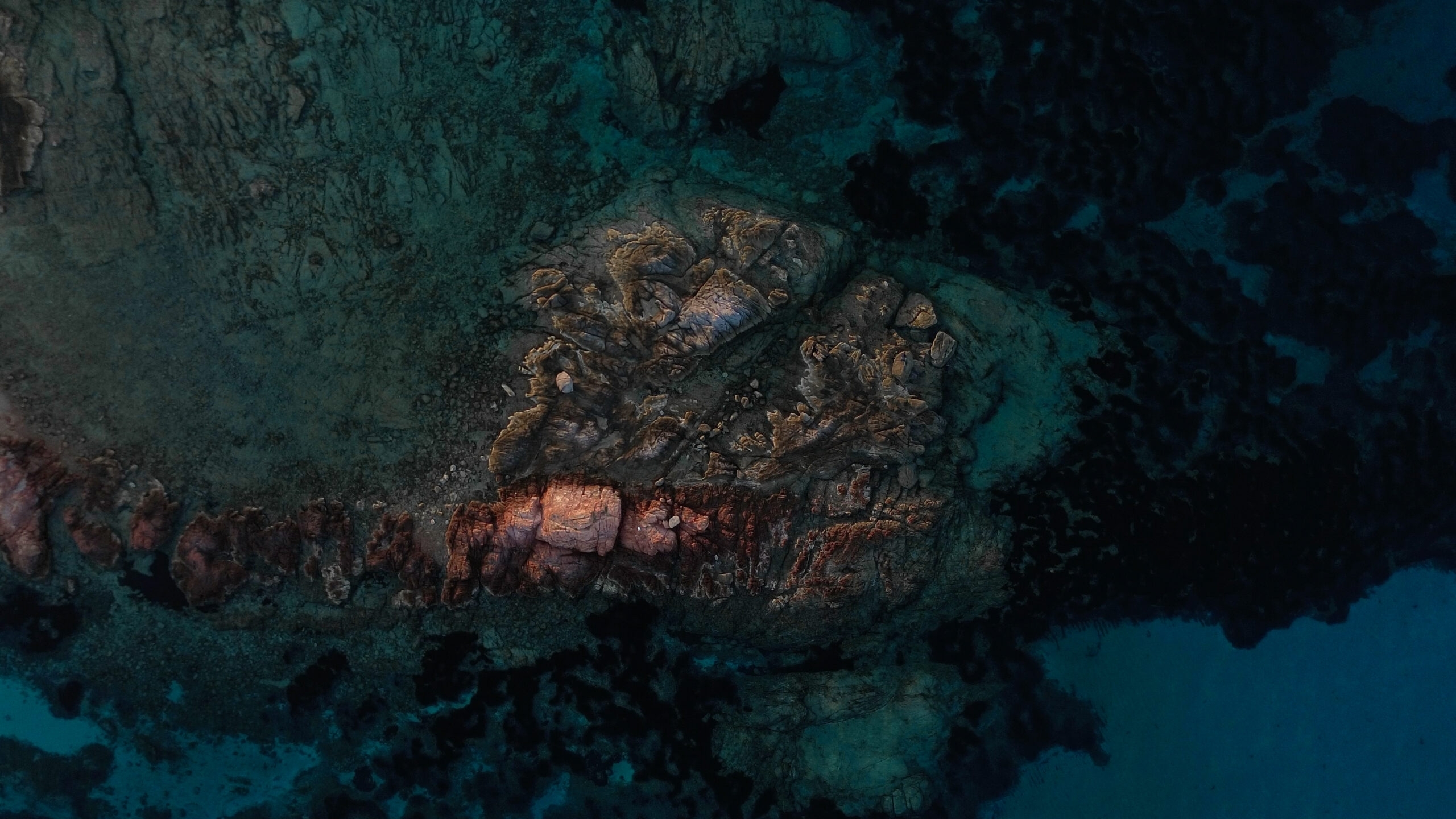 Plage de Palombaggia vue de drone