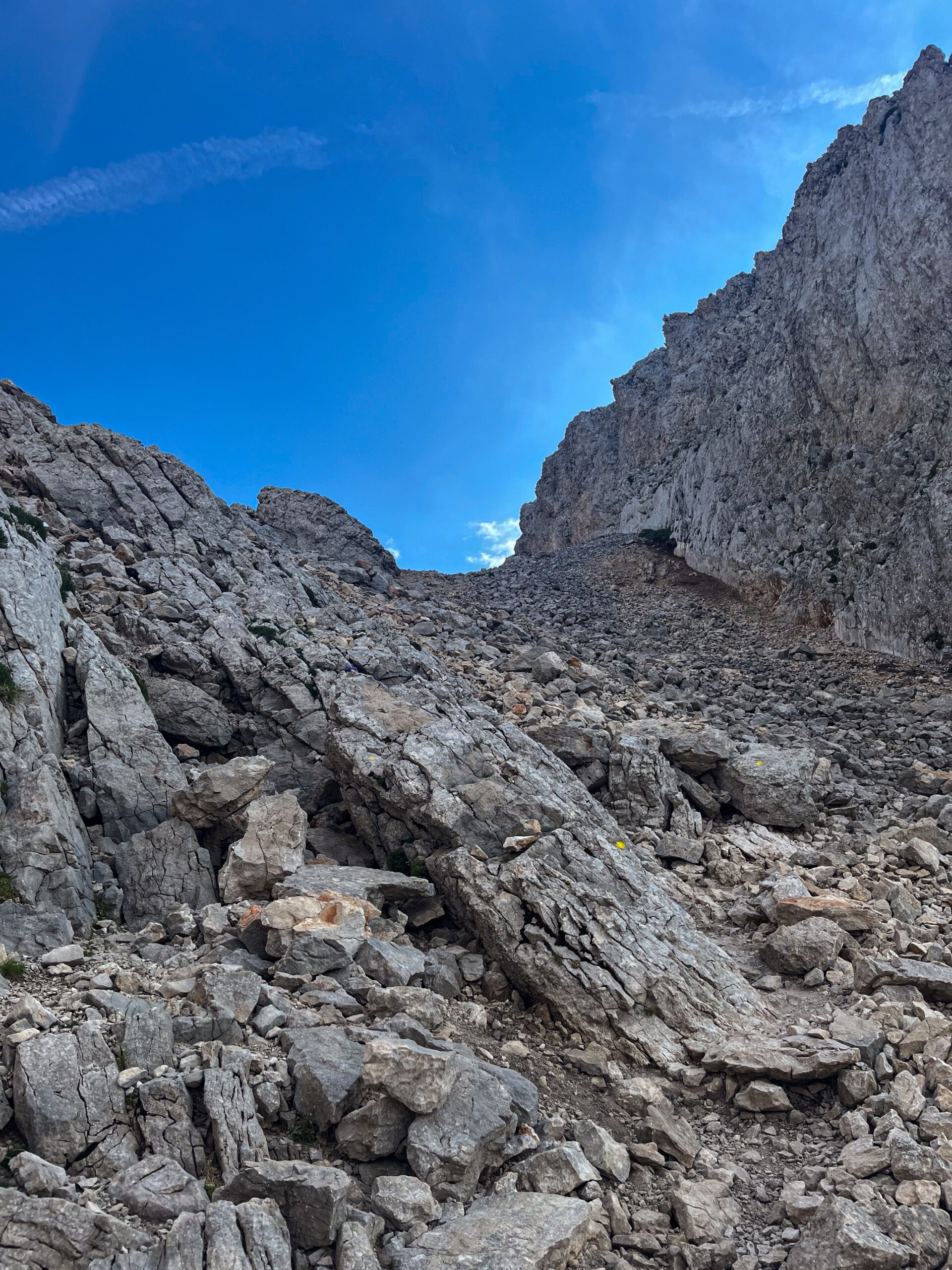 Trek Vercors passage rocheux