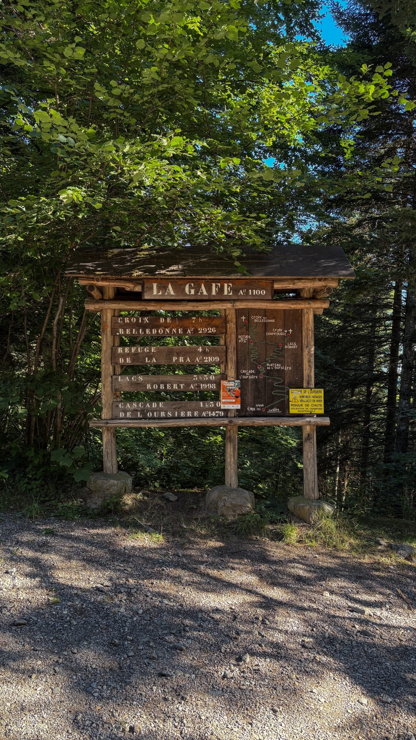 Trek Belledonne départ parking de la Gafe